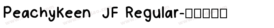 PeachyKeenJF Regular字体转换